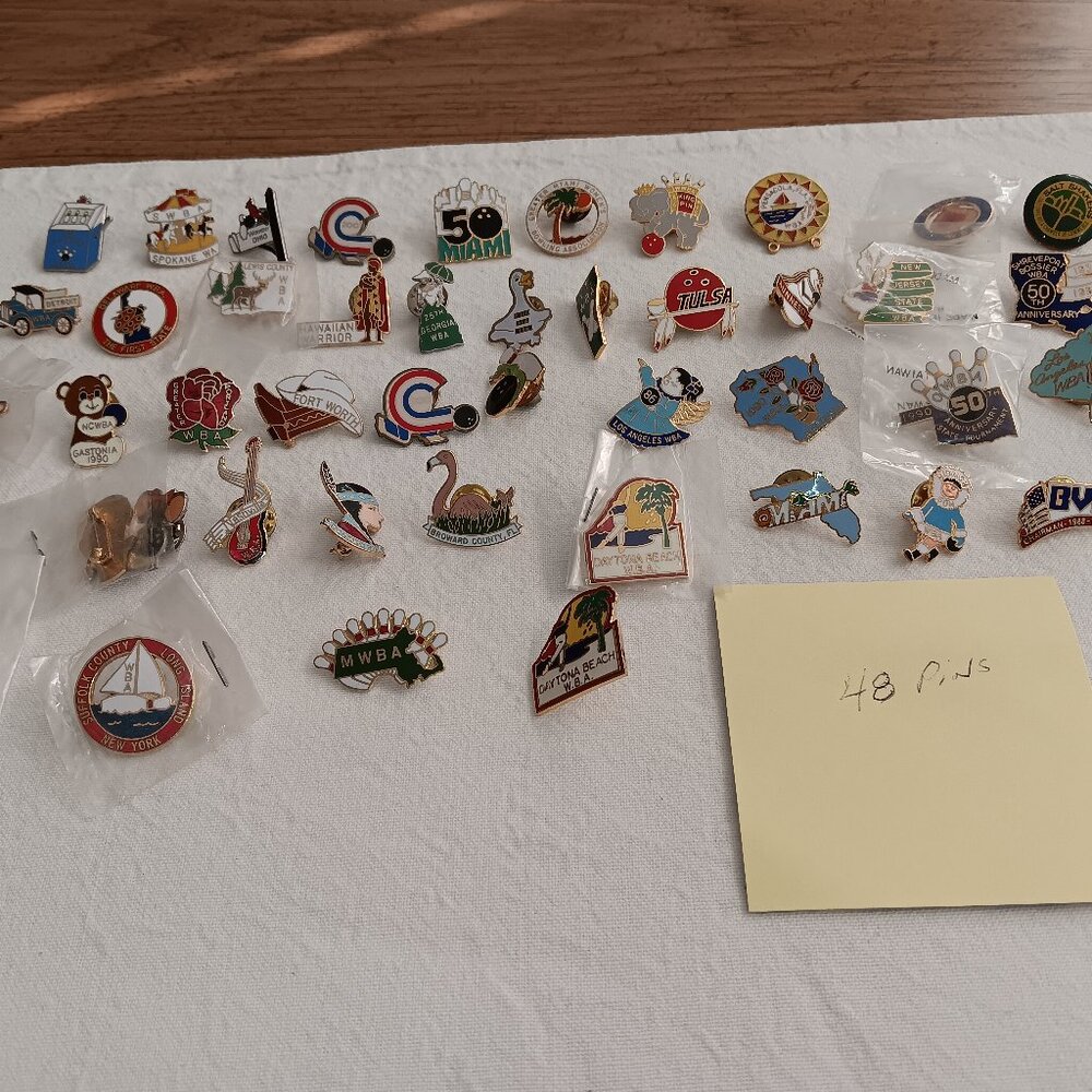 48 W.B.A Lapel Pins